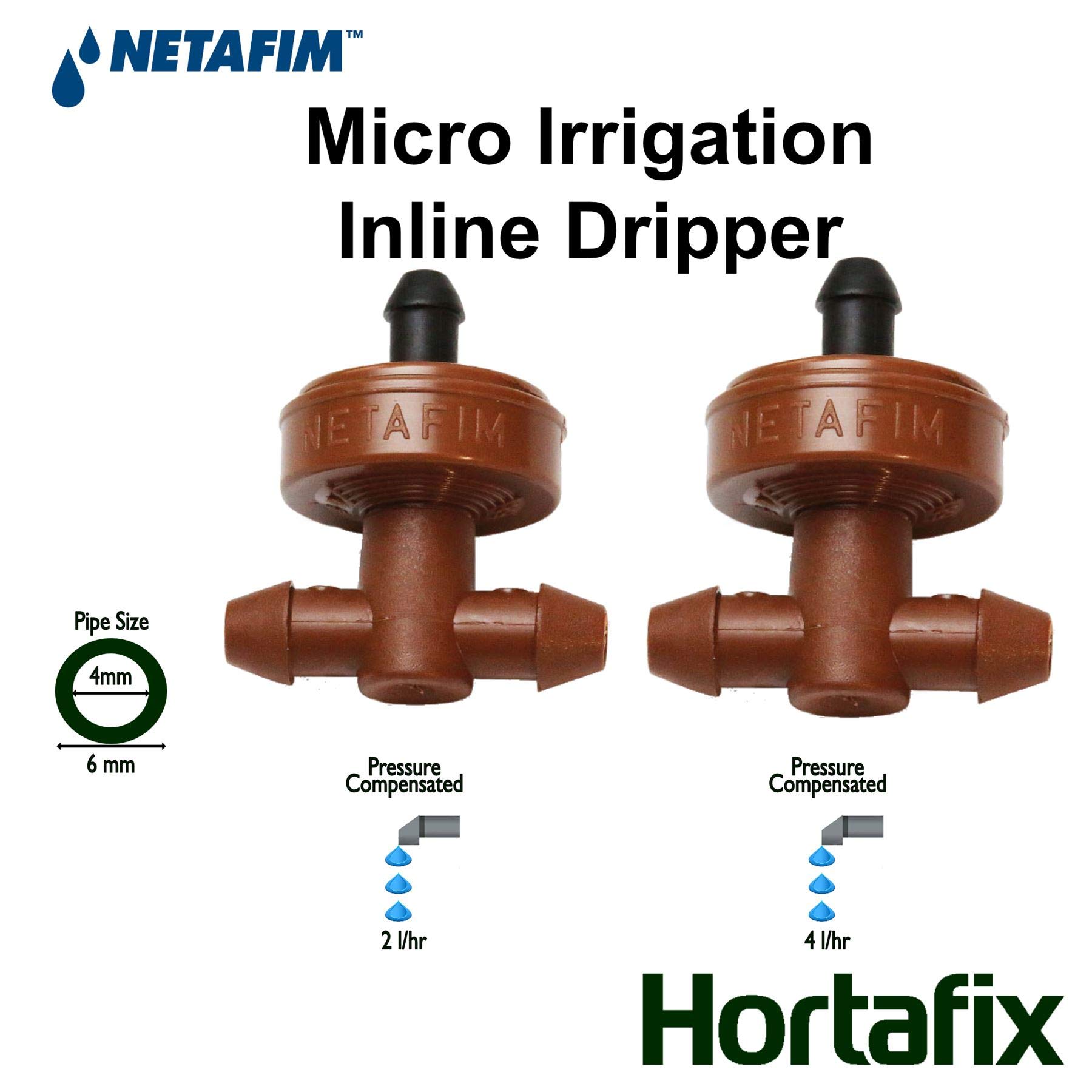 Buy Hortafix InLine PC Drippers Netafim 2l/hr pack of 5 Online at