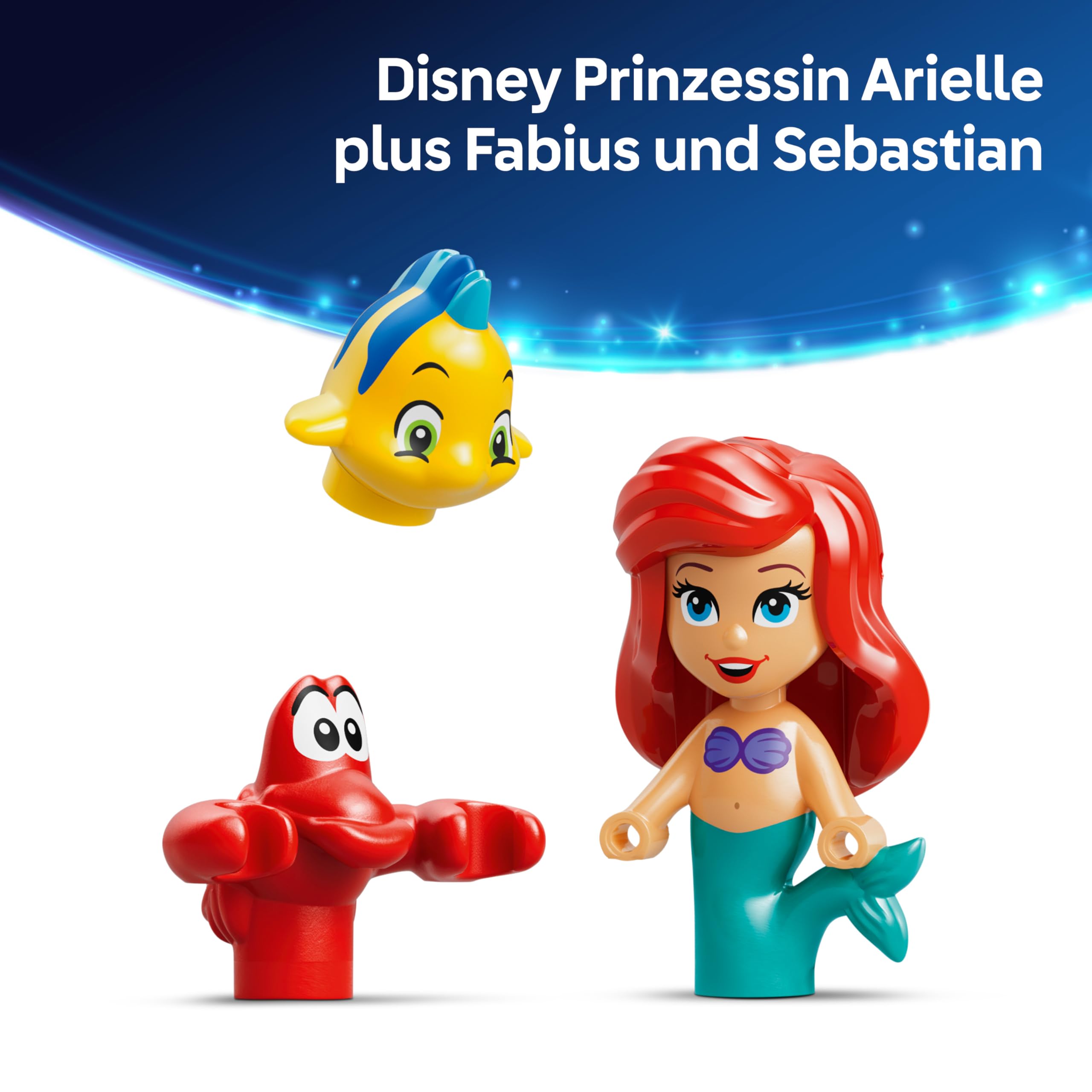 LEGO ǀ Disney Princess Arielles Magisches Mini-Schloss - Spielzeug Schloss aus Die kleine Meerjungfrau mit Einer Mikro Puppe, Tierfiguren Sebastian & Fabius - Geschenk für Mädchen ab 5 Jahren - 43285 5