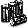 BONAI Rechargeable C Batteries, C Cells 5000mAh 1.2V Ni-MH High Capacity C Size Battery (4 Pack)