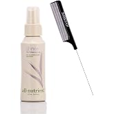 All Nutrient Shine + Flat Iron, Heat Protection, Thermal Styling Hair Spray (w/Sleek Comb) Hairspray, UV+ Color Protection, 100% Vegan (3.4 OZ / 100 ML SIZE)