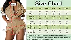 Casual V Neck Denim Romper for Women Sexy Button