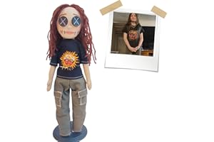 Handcrafted Custom Doll with Button Eyes, Turn Your Photo into a Personalized Cloth Doll, Ideal Gift for Any Celebration