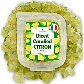 Diced Candied Citron, Glazed Citron Peel, 16oz | For Baking, Candied Fruit or Fruitcake, Fruit Snacks, No GMO, Vegan, Kosher