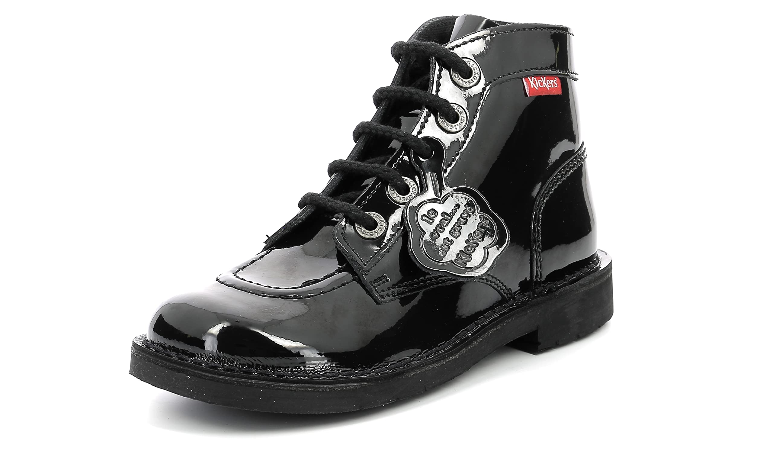 Kickers KICK COL, Unisex Kids’ Slouch Boots, NOIR PIQURE NOIRE PERM 8,