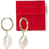 Hey Harper Hoop Earrings For Women Trendy - Lightweight Waterproof & Sweatproof Jewerly