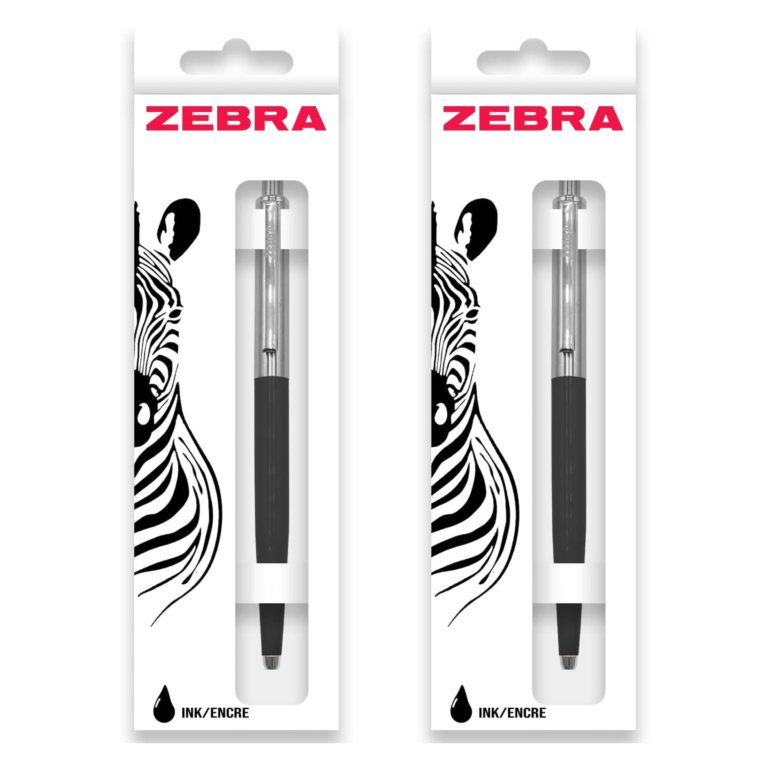 Zebra Pen 901 Retractable Ballpoint Pens - Black Ink -Fine 1.0mm Nib - Pack of 2 (Black) — image 1