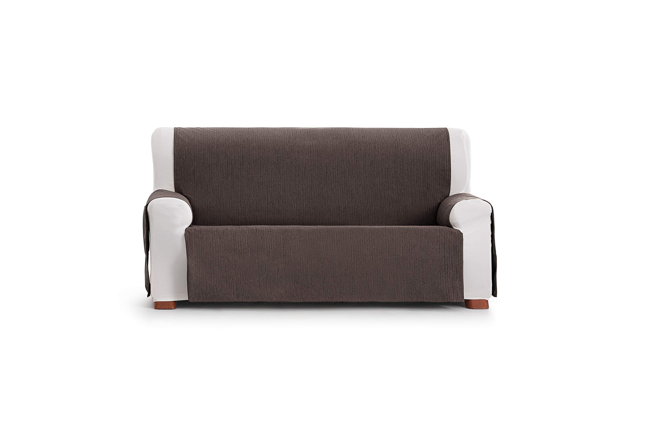Eysa Waterproof and Breathable Sofa Cover, 65% polyester 35% cotton, Chocolate, 150 cm