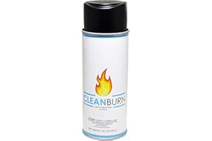 CleanBurn High Heat Stove Paint - Ideal for Stoves, High Temp Black Spray Paint with Flat Finish