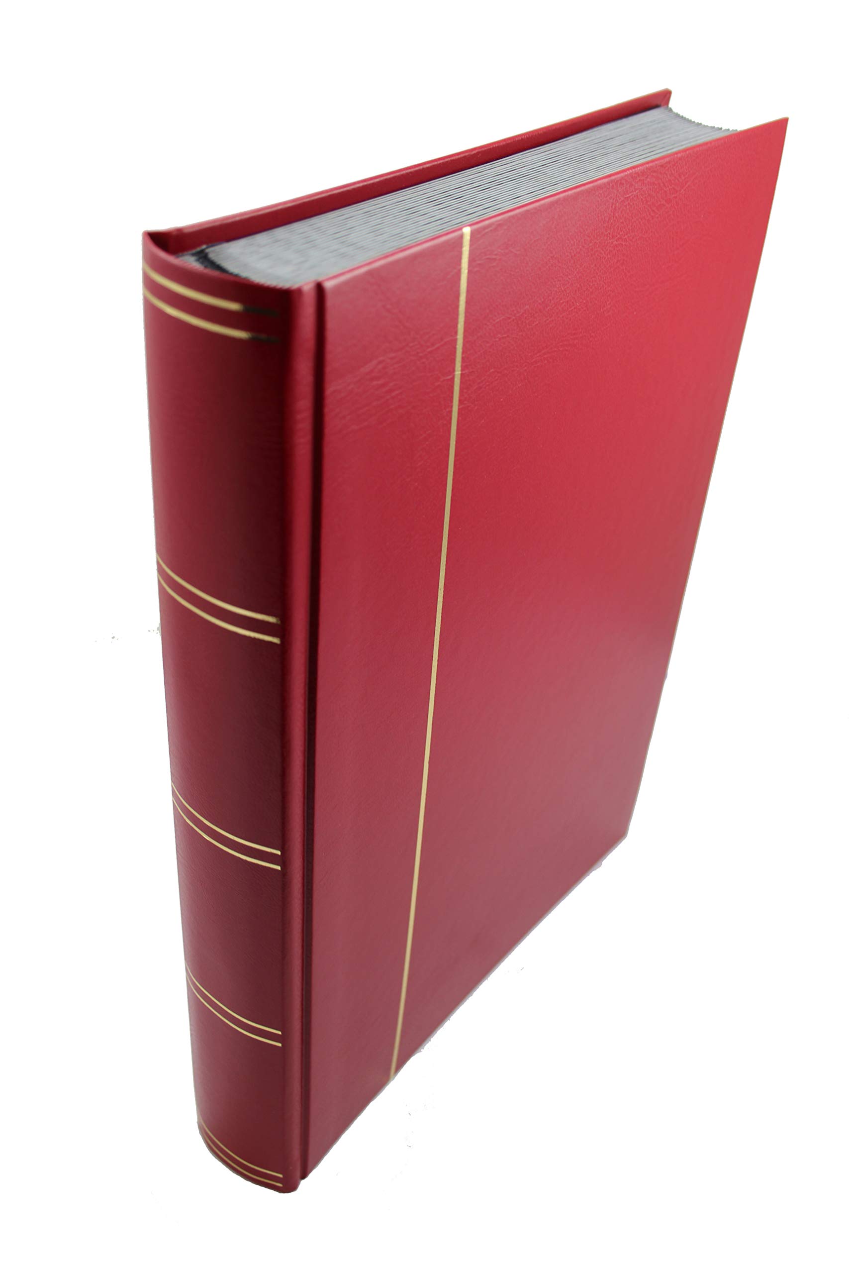 Dauwalders 30/60 Black Page Stamp Album Stockbook (Red)