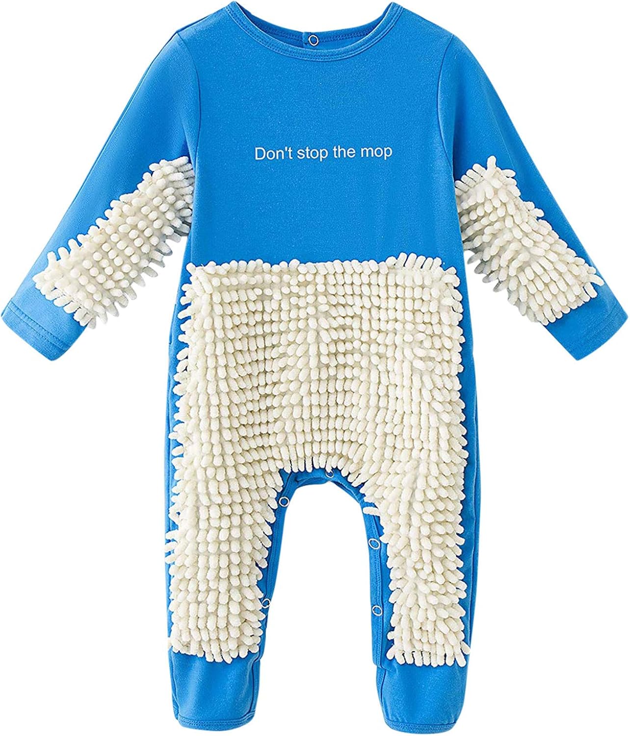 Zimuuy Newborn Baby Mop Onesies Creative Clean Bodysuit Toddler