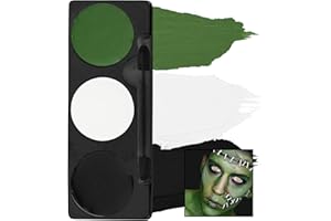 Mehron Makeup Tri-Color Character Makeup Palette | Halloween, Special Effects and Theater Cream FX Palette | Face Paint .7 oz (20 g) (Monster)