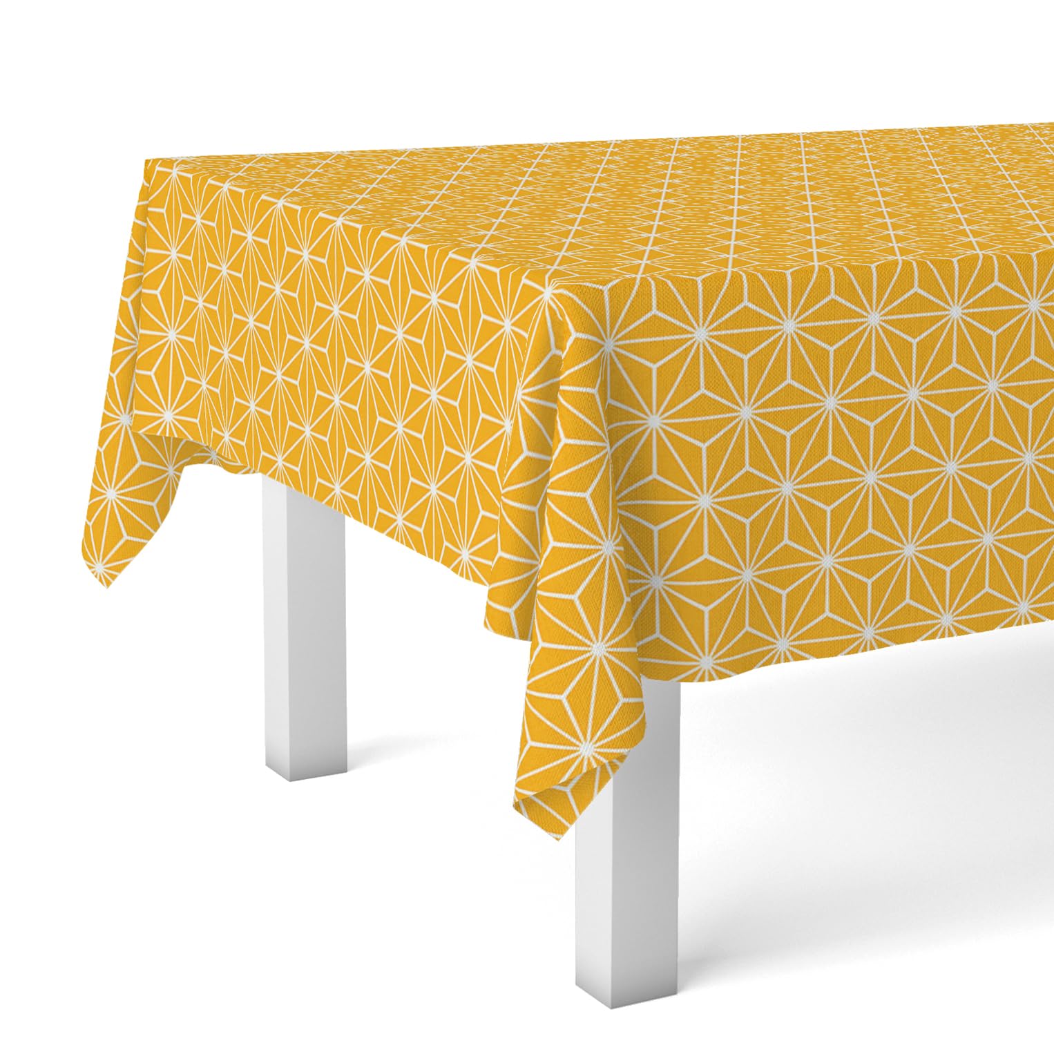 Martina Home Polygon Oilcloth Mustard 220 x 140 cm