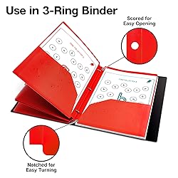 Dunwell Plastic 2-Pocket Folders for 3-Ring