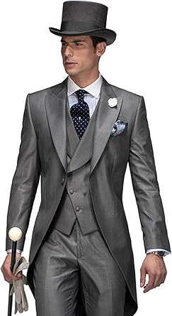 silver wedding suits for groom