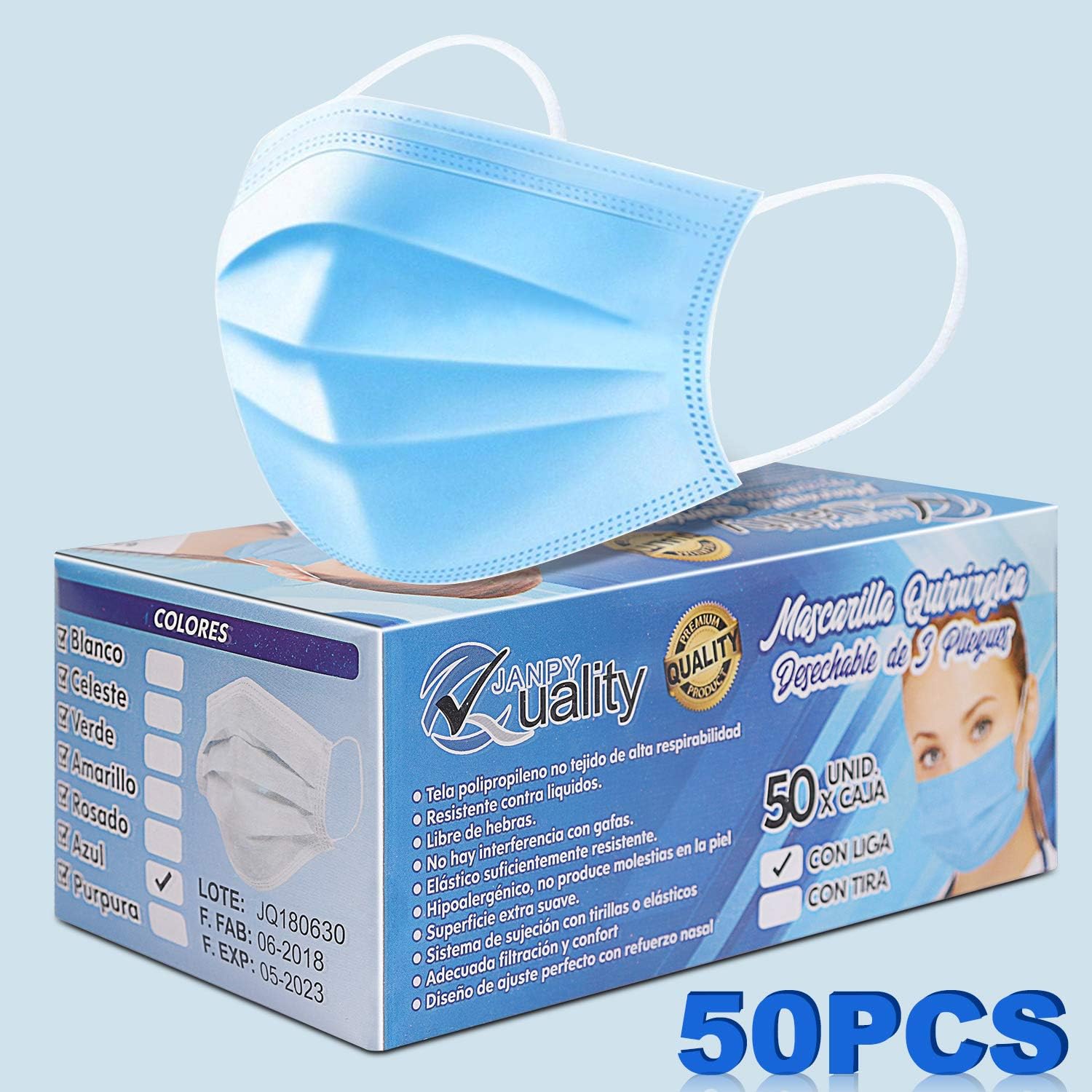 Surgical use (50 packs) MED-M-A-S-K-S standard-sealed bag-hygienic facial M-A-S-K-S, health protection, beautician-care-doctor-use