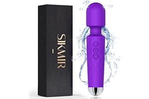 Vibrator Wand, SJKMIR Vibrater Wand Vibrator with Waterproof, 20 Patterns & 8 Intensity, Wand Massager sex toy for Woman Plea