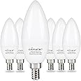 comzler Type B Small Light Bulb, Candelabra LED Light Bulb E12 Small Base 4000K Neutral White - 60watt Equivalent,600LM,Non-D