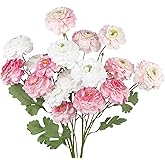 GhuaH 3 Pcs Artificial Flowers Spring Summer Pink Zinnia Silk Flowers with Long Stems Zinnia Elegans Artificial Flowers for Outdoors Floral Arrangements Table Centerpieces Wedding Party Home Decor