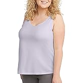 Hanes Womens Originals Tank Top, Cotton Tanks for Women, Relaxed Fit, Sleeveless, Plus
