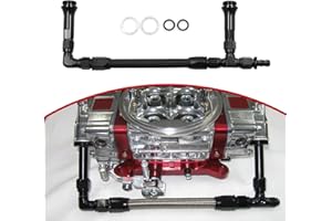 Shkalacar Dual Feed Fuel Line Replacement for 4150 Holley - 7/8''-20 Thread, Carburetor Fuel Line Kit