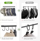 Mkono Hat Rack Wall Mount Set of 2 - 20 Cap Holder Organizer, Metal Closet view 5
