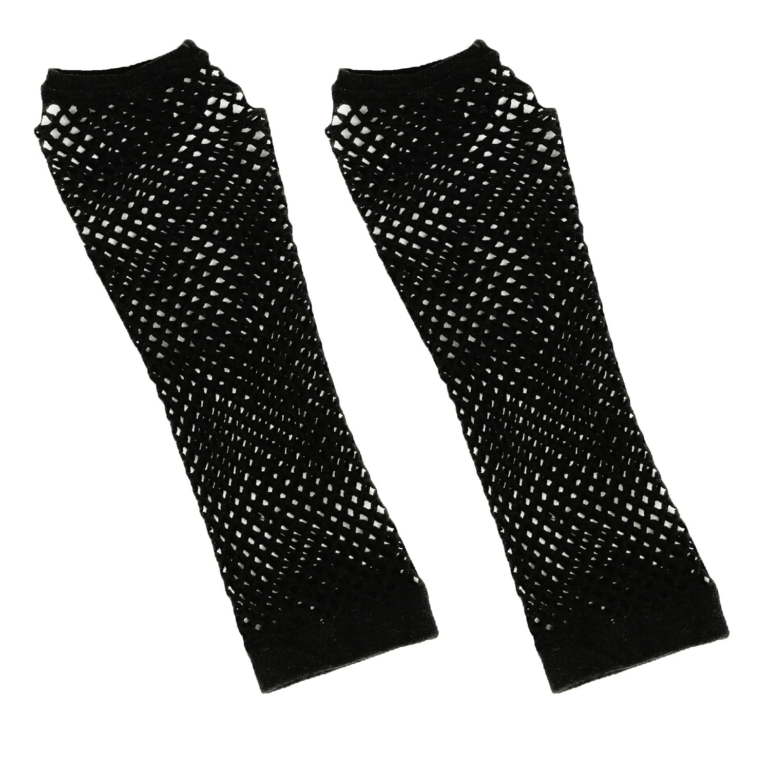JNAWA Long Fishnet Gloves Half Finger Gloves Women's Fingerless Gloves Perforated Elbow Long Party Punk Party Dress Cosplay Accessories (3)