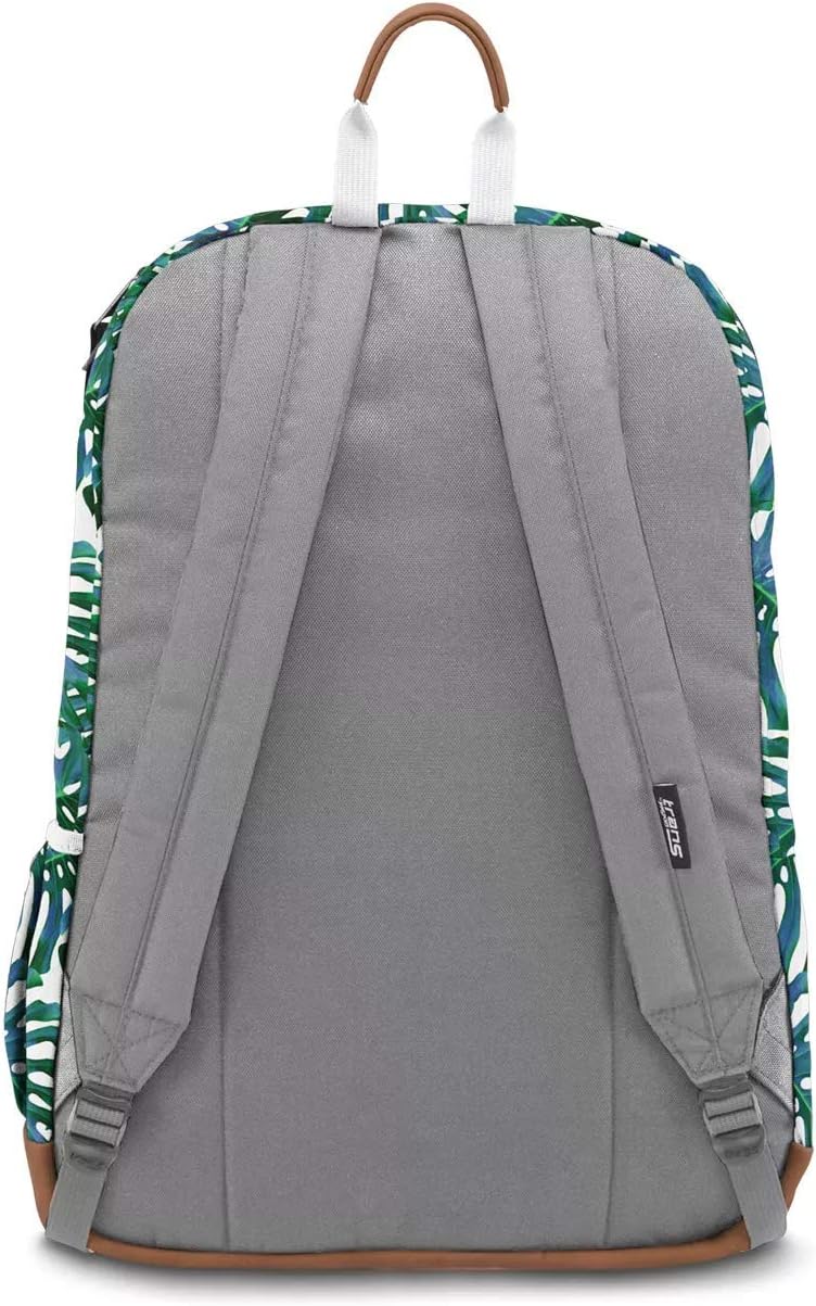 monstera palm leaves jansport backpack