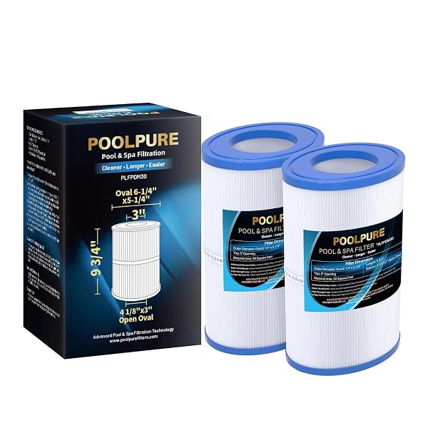 POOLPURE OVAL FILTER SPA FILTER PDM30 COMPATIBLE WITH...
