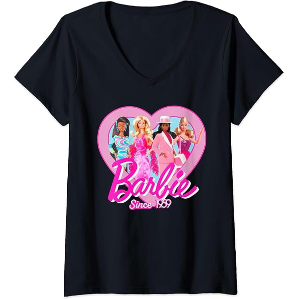 Amazon.com: Barbie - Since 1959 Heart T-Shirt : Clothing