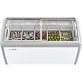 KoolMore MCF-16C Commercial Ice Cream Freezer Display Case, 16 Cu. Ft, White