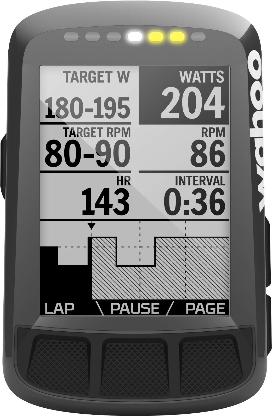 wahoo elemnt bolt watts