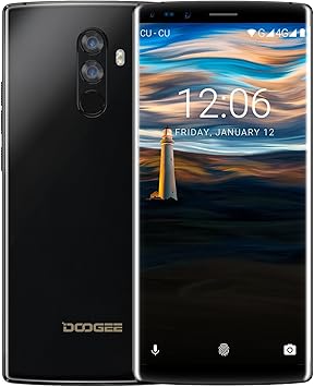 Smartphone 4G, DOOGEE Mix 2 Movile Libre Dual SIM, Pantalla de 5.99 Pulgadas 18:9 FHD+, 6GB de RAM, 64 GB, Helio P25 Octa Core Android 7.0, Cámara Trasera 16+13 MP, Huella Digital: Amazon.es: Electrónica