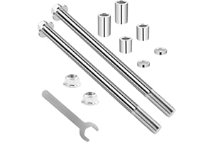 MFC·PASSION 12mm 185mm Front Rear Wheel Axle with Bushing 30mm 20mm 5mm Compatible with 50cc 110cc 125cc Dirt Bike Moped Scooter QUAD ATV Mini Bike Parts 2PCS