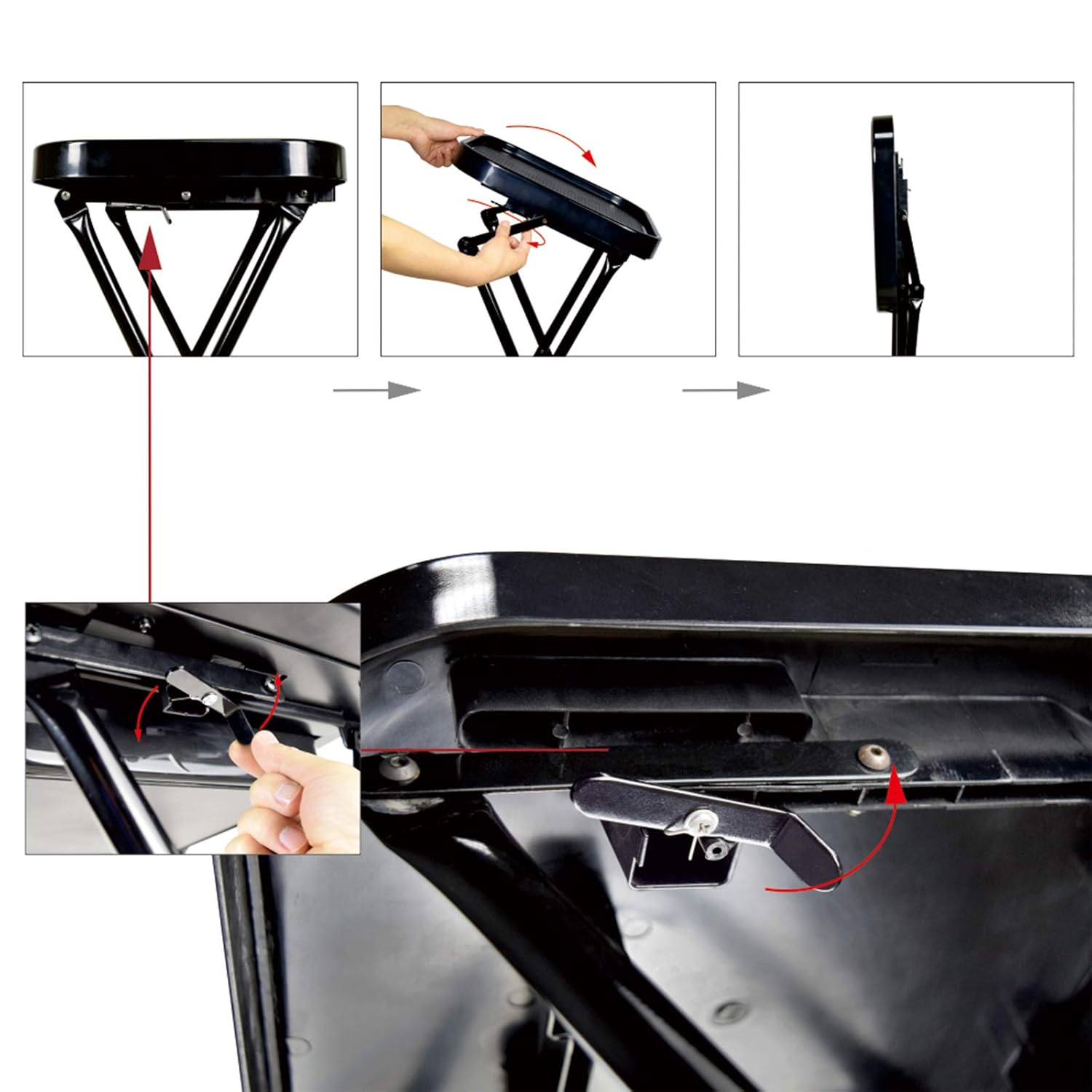 ServiceTray-PremiumAdvanced Salon Folding Trolley-Senior Salon Trolley-Advanced Salon Folding Trolley-Portable Wheelbarrow-The Salon Cart Is Folded For Storage-Multifunctional Advanced Folding Trolley: Beauty