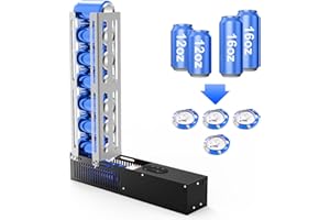 Automatic Electric Can Crusher, Electric can crushers for recycling 8oz 12oz & 16oz cans, Can fill 8 cans at a time, Automati