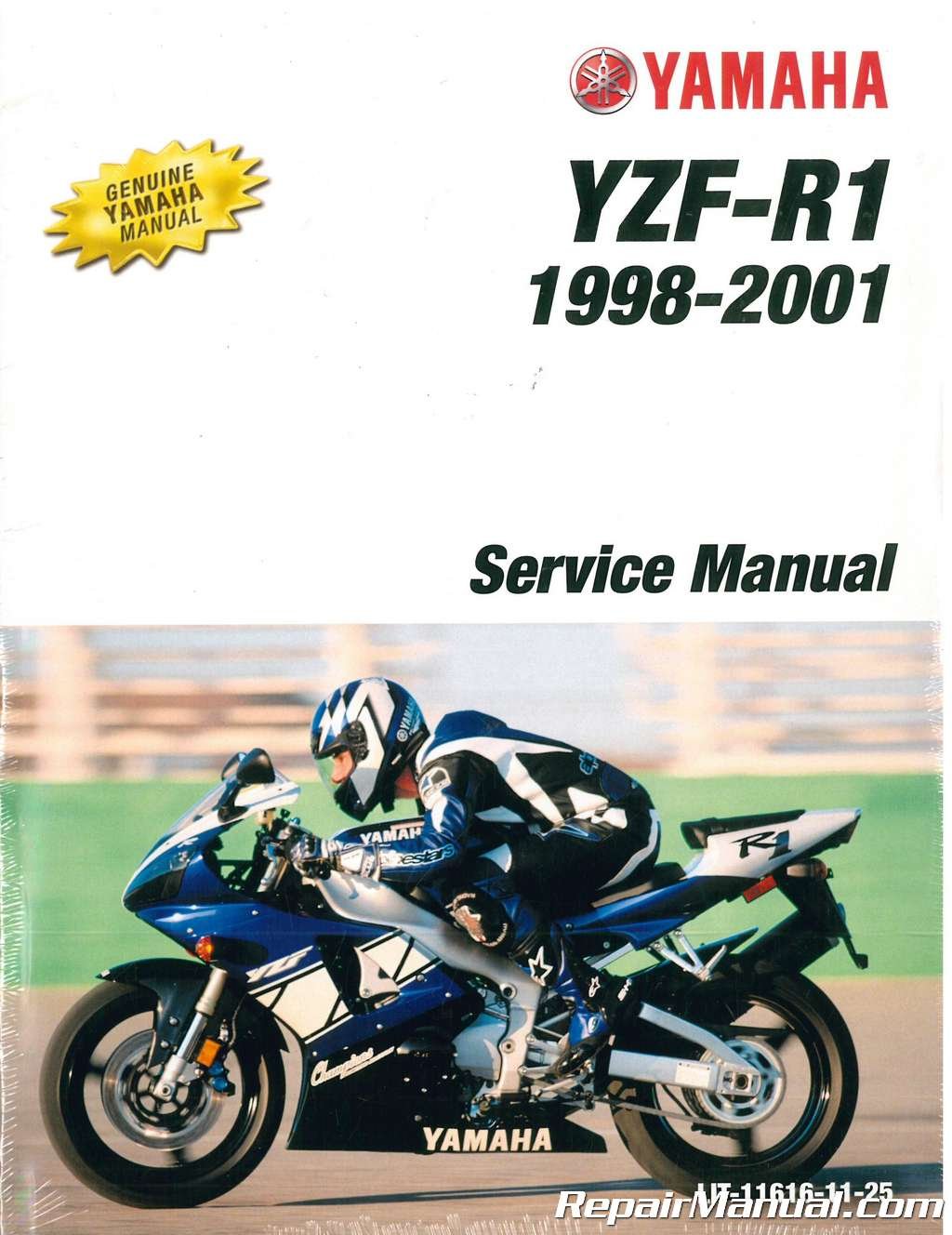 LIT-11616-11-25 1998-2001 Yamaha YZF1000R R1 Service Manual Paperback – 2004