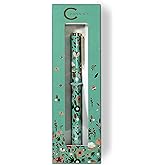 Channie's Beautiful Floral Rollerball Pen - Smooth Writing & Perfect for Home Office, Pen for Handwriting, Great Gift Idea for Teachers, Graduation Coworkers - Teal