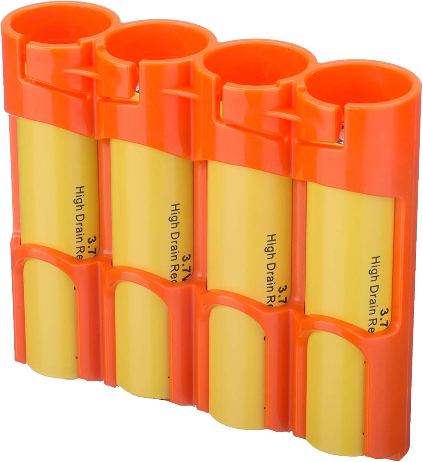 Storacell Powerpax 18650 Battery Caddy, Orange, 4-Pack