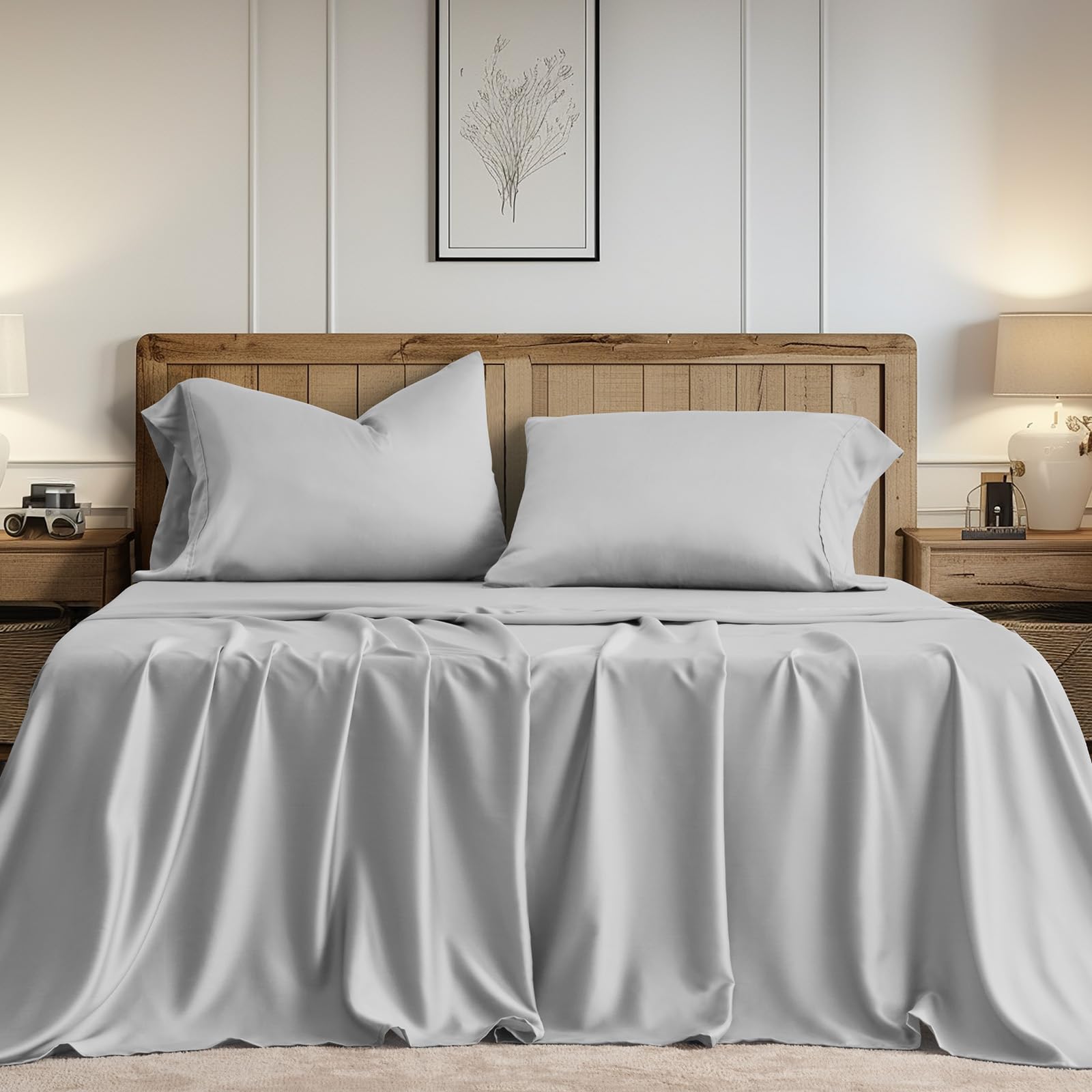 EVERGRACE Tencel Sheet Set Queen Size 4