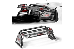 Bed Roll Bars for Universal Trucks, SYHVU Sport Rack Roll Bar with Cargo Basket Fit for Ford F-150,F-250,F-350,Ford Ranger,Dodge Ram,Chevy Silverado,GMC Sierra,Tundra,Nissan Titan,Nissan Frontier