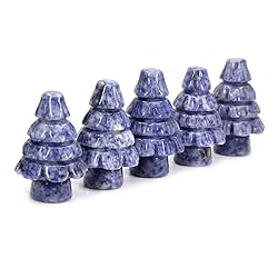 Keleny Natural Blue Spot Jasper Carved Decor Tree