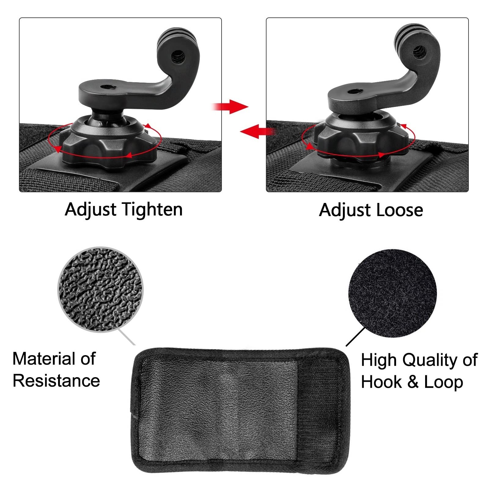 Taisioner Backpack Strap Shoulder Chest Mount Compatible with GoPro AKASO Insta360 OSMO Action Sport Camera for Climbing Walking on Foot Recording Accessories (Improved Version)