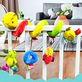 zhongdada Spiral Pram Stroller Crib Toy Plush Rattle Sensory 0-12 Months Boys view 4