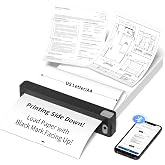 JADENS Portable US Letter Thermal Printer with Bluetooth, Inkless Printing | AI-powered app, Private local printing, Custom d