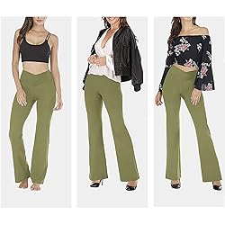 Women's Crossover High Waisted Bootcut Yoga Pants