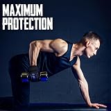 EVO Fitness Gym Gloves Men Women Breathable Weight Lifting Gloves Blue Large view 5