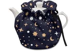 Flashideas Gothic Star Tea Pot Cover Keep Tea Warm Insulation Teapot Cozies Machine Washable Kettle Cover Breakfast Warmer Home Decor for Home Kitchen Tea Party Table Decor