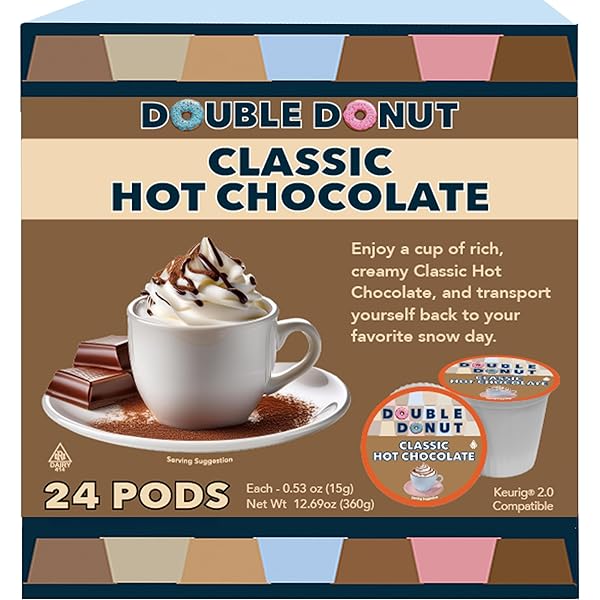 Amazon.com: Double Donut Hot Chocolate Pods for Keurig K