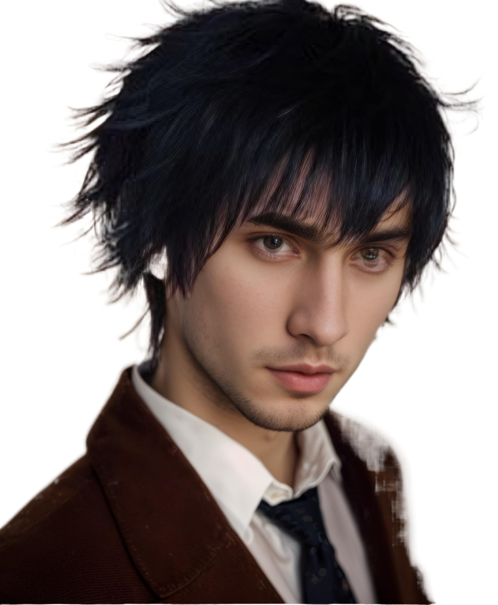 Prettyland C539 - Short Hair Wig Wild Fringed Pixie Layered Cut for Everyday Women Men - Black โ image 1