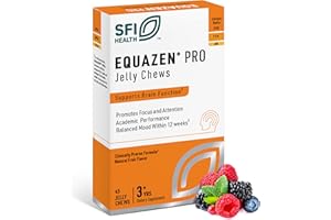 Equazen Pro SFI Health Fish Oil Jelly Chews - Omega 3 & Omega 6 for Kids & Teens - EPA, GLA & DHA for Kids Mood, Memory & Focus Support - Optimized for Bioavailability & Absorption (45 Jelly Chews)